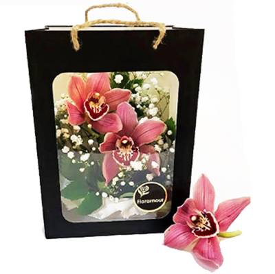 Caja con orquideas